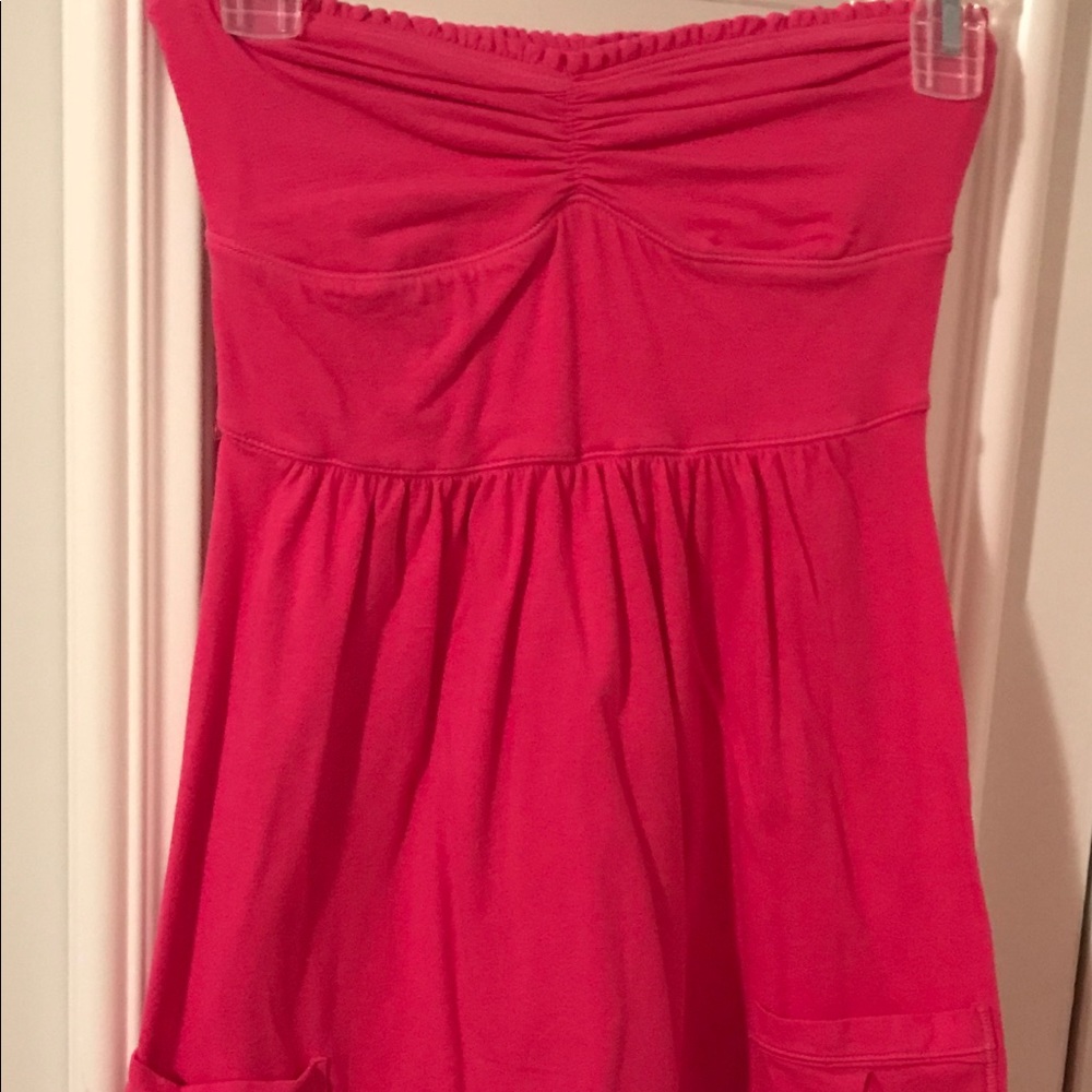 Abercrombie & Fitch Pink Strapless Dress